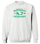 North Dakota Fighting Hawks Crewneck Sweatshirt - North Dakota Arch Primary Logo
