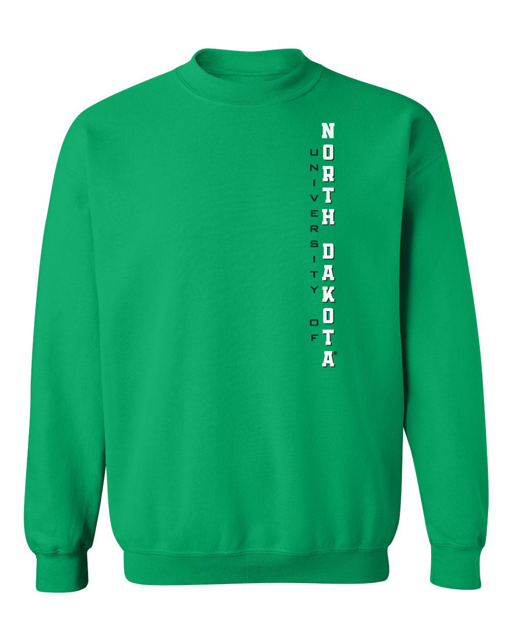 North Dakota Fighting Hawks Crewneck Sweatshirt - Vertical University of North Dakota