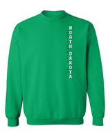 North Dakota Fighting Hawks Crewneck Sweatshirt - Vertical University of North Dakota