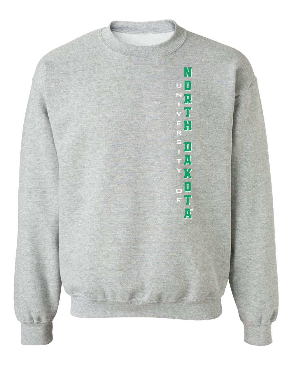 North Dakota Fighting Hawks Crewneck Sweatshirt - Vertical University of North Dakota