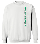 North Dakota Fighting Hawks Crewneck Sweatshirt - Vertical University of North Dakota