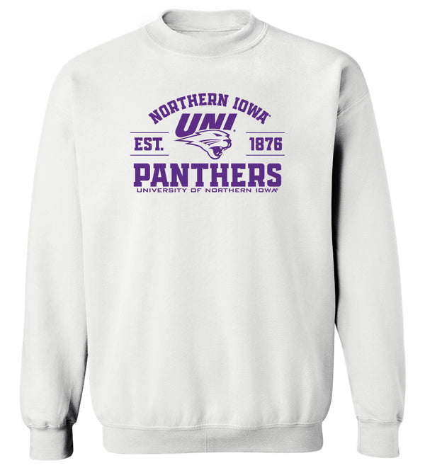 Northern Iowa Panthers Crewneck Sweatshirt - UNI Established 1876