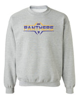 Northern Iowa Panthers Crewneck Sweatshirt - Striped UNI Panthers Football Laces