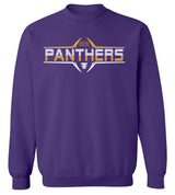 Northern Iowa Panthers Crewneck Sweatshirt - Striped UNI Panthers Football Laces