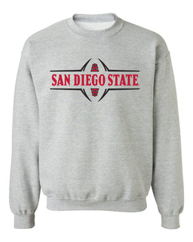 San Diego State Aztecs Crewneck Sweatshirt - Football Laces