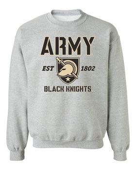 Army Black Knights Crewneck Sweatshirt - Army West Point Established 1802