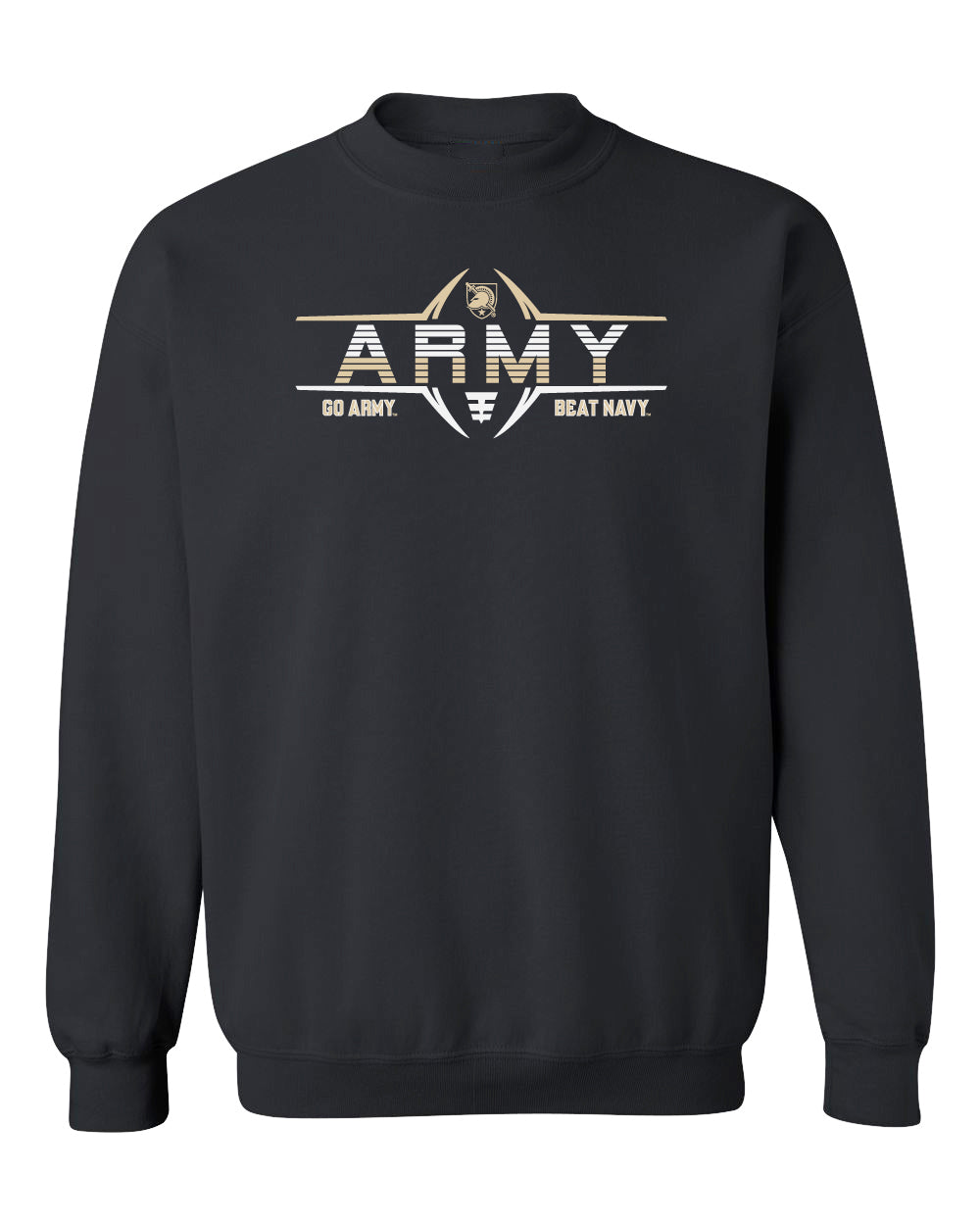 Army Black Knights Crewneck Sweatshirt - Army Football Laces