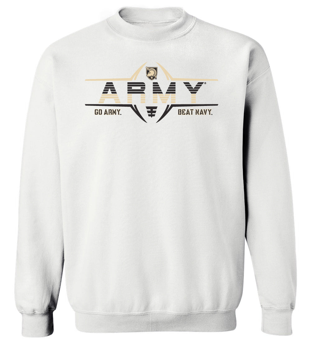 Army Black Knights Crewneck Sweatshirt - Army Football Laces
