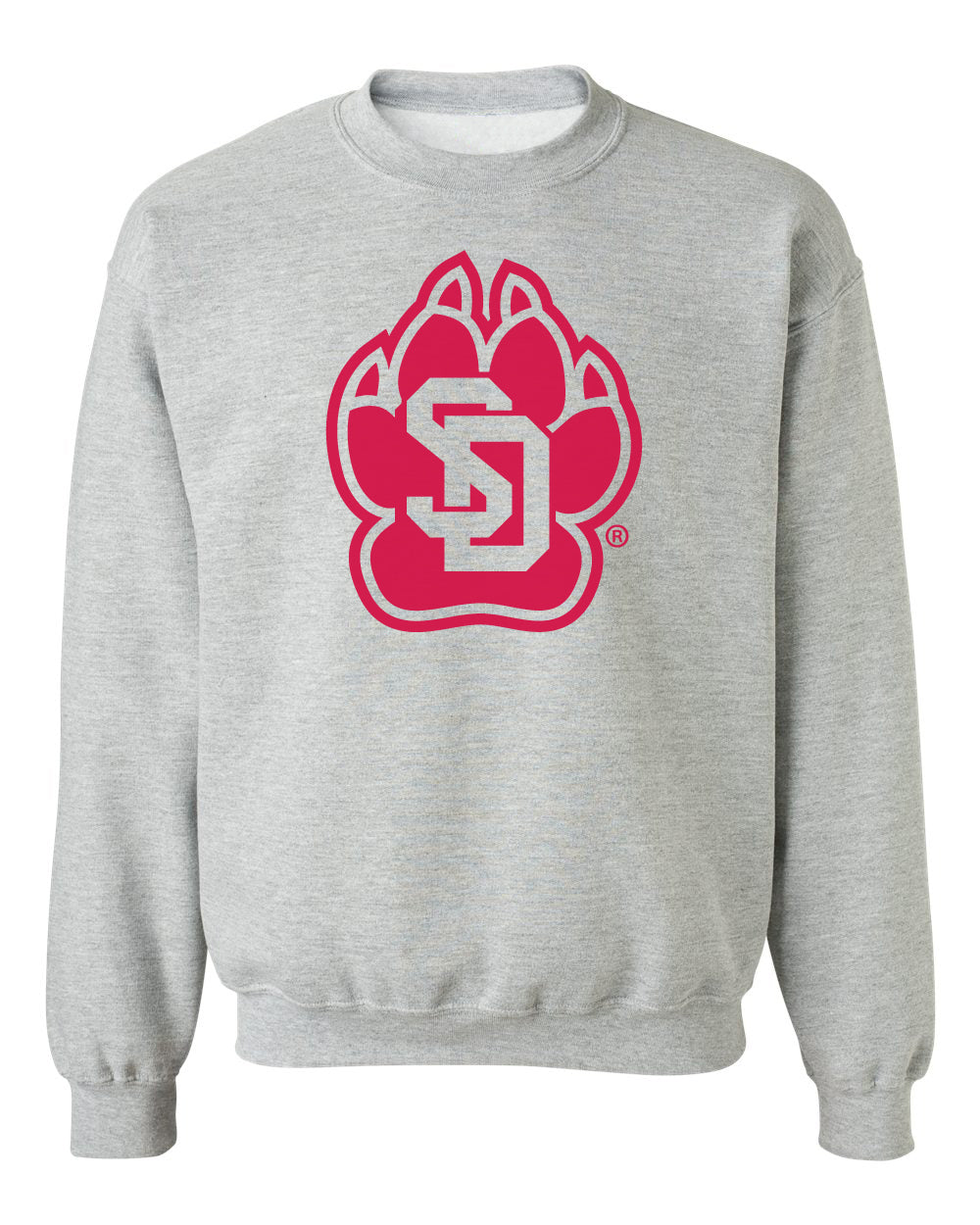 South Dakota Coyotes Crewneck Sweatshirt - SD Coyote Paw