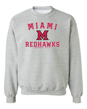 Miami University RedHawks Crewneck Sweatshirt - Miami of Ohio Primary Logo