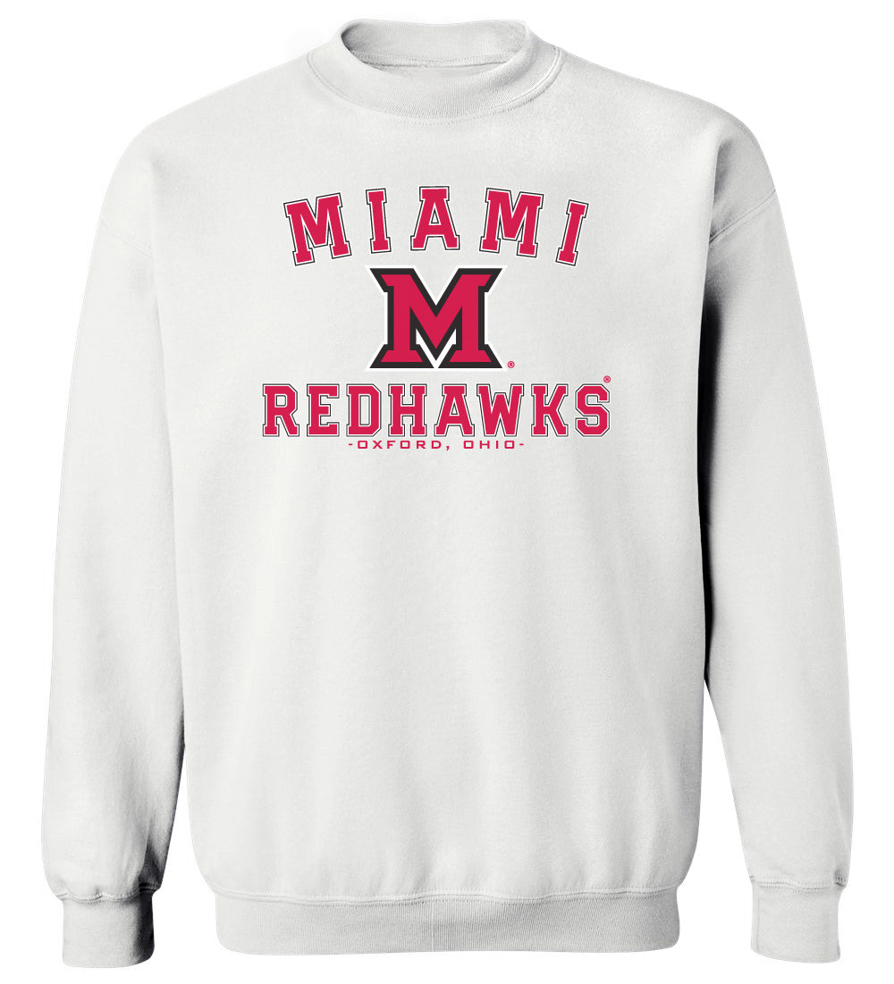 Miami University RedHawks Crewneck Sweatshirt Miami of Ohio Primary CornBorn Apparel