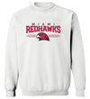 Miami University RedHawks Crewneck Sweatshirt - Hawk Head 3-Stripe