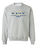 Navy Midshipmen Crewneck Sweatshirt - Navy Football Laces