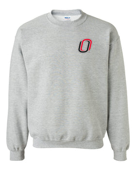 Omaha Mavericks Crewneck Sweatshirt - Trademarked O Logo - UNO Mavs