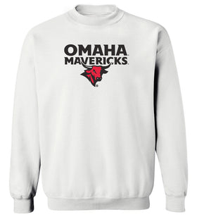 Omaha Mavericks Crewneck Sweatshirt - Omaha Mavericks with Bull
