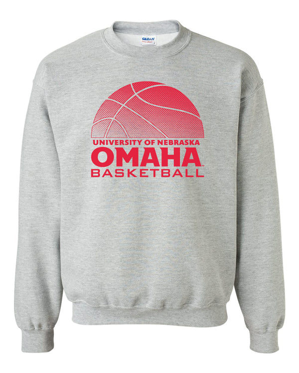 Omaha Mavericks Crewneck Sweatshirt - UNO Basketball