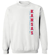 Kansas Jayhawks Crewneck Sweatshirt - Vertical University of Kansas