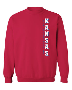 Kansas Jayhawks Crewneck Sweatshirt - Vertical University of Kansas