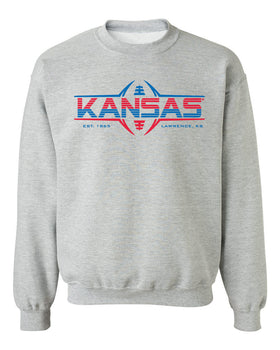 Kansas Jayhawks Crewneck Sweatshirt - Kansas Football Laces