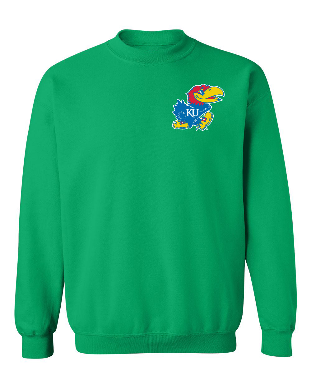 Kansas Jayhawks Crewneck Sweatshirt - Lone Kansas Jayhawk