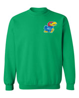 Kansas Jayhawks Crewneck Sweatshirt - Lone Kansas Jayhawk
