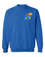 Kansas Jayhawks Crewneck Sweatshirt - Lone Kansas Jayhawk