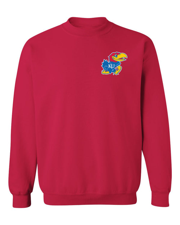 Kansas Jayhawks Crewneck Sweatshirt - Lone Kansas Jayhawk