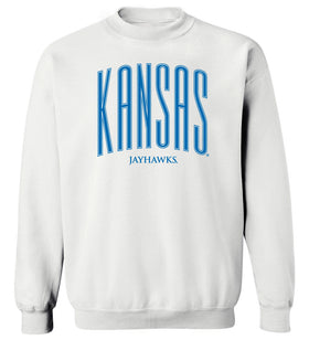 Kansas Jayhawks Crewneck Sweatshirt - Tall Kansas Small Jayhawks