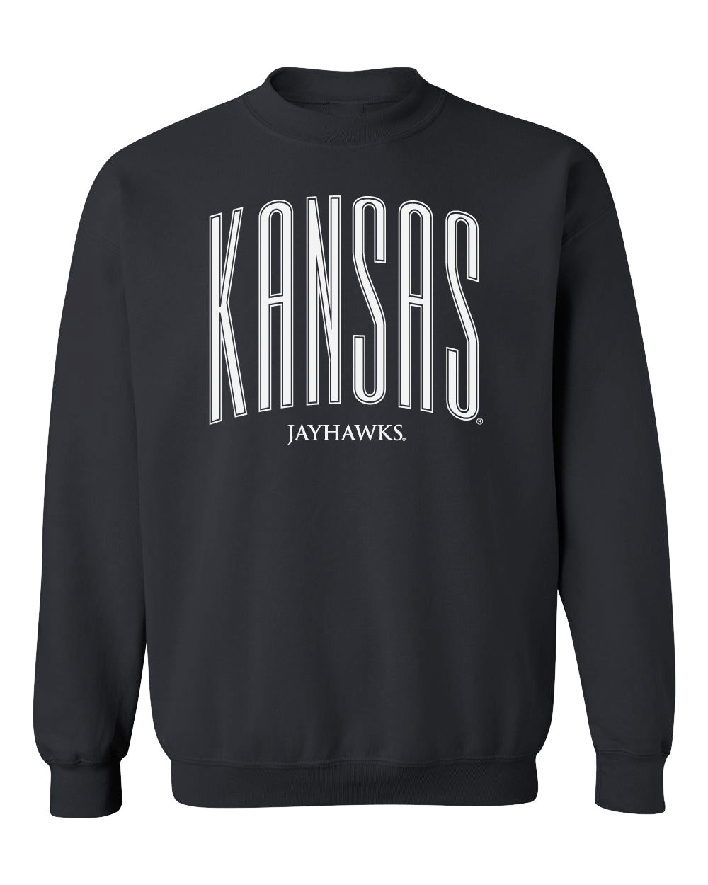 Kansas Jayhawks Crewneck Sweatshirt - Tall Kansas Small Jayhawks