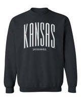 Kansas Jayhawks Crewneck Sweatshirt - Tall Kansas Small Jayhawks