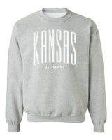 Kansas Jayhawks Crewneck Sweatshirt - Tall Kansas Small Jayhawks