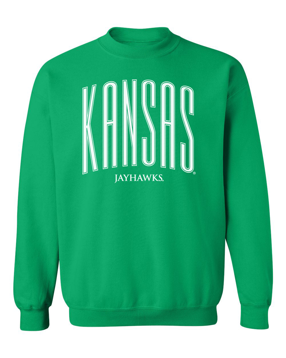 Kansas Jayhawks Crewneck Sweatshirt - Tall Kansas Small Jayhawks