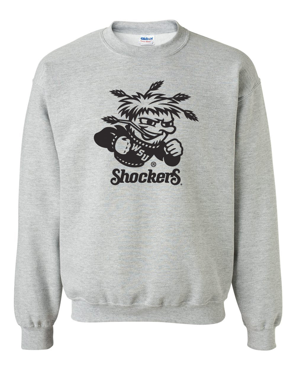 Wichita State Shockers Crewneck Sweatshirt - WuShock Logo