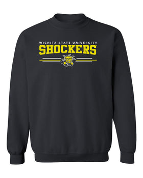 Wichita State Shockers Crewneck Sweatshirt - Wichita State Shockers 3 Stripe