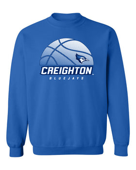 Creighton Bluejays Crewneck Sweatshirt - Creighton Basketball Ball Logo