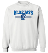 Creighton Bluejays Crewneck Sweatshirt - 3 Stripe Primary Logo
