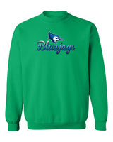 Creighton Bluejays Crewneck Sweatshirt - Script Bluejays Full Color Fade
