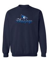 Creighton Bluejays Crewneck Sweatshirt - Script Bluejays Full Color Fade