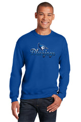 Creighton Bluejays Crewneck Sweatshirt - Script Bluejays Full Color Fade