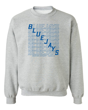 Creighton Bluejays Crewneck Sweatshirt - Bluejays Diagonal Echo