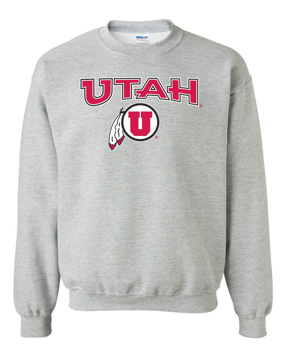 Utah Utes Crewneck Sweatshirt - Circle & Feather Logo