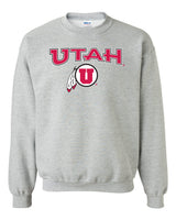 Utah Utes Crewneck Sweatshirt - Circle & Feather Logo