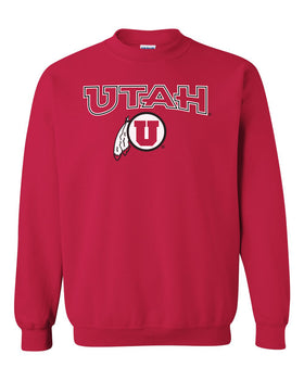 Utah Utes Crewneck Sweatshirt - Circle & Feather Logo