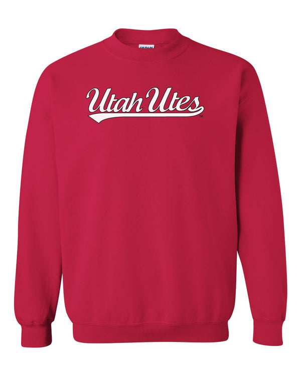 Utah Utes Crewneck Sweatshirt - Script Utah Utes