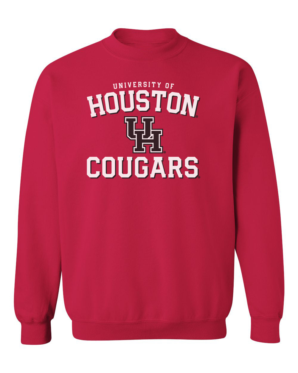 Houston Cougars Crewneck Sweatshirt - University of Houston UH Cougars Arch
