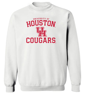 Houston Cougars Crewneck Sweatshirt - University of Houston UH Cougars Arch