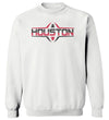 Houston Cougars Crewneck Sweatshirt - Striped Houston Football Laces