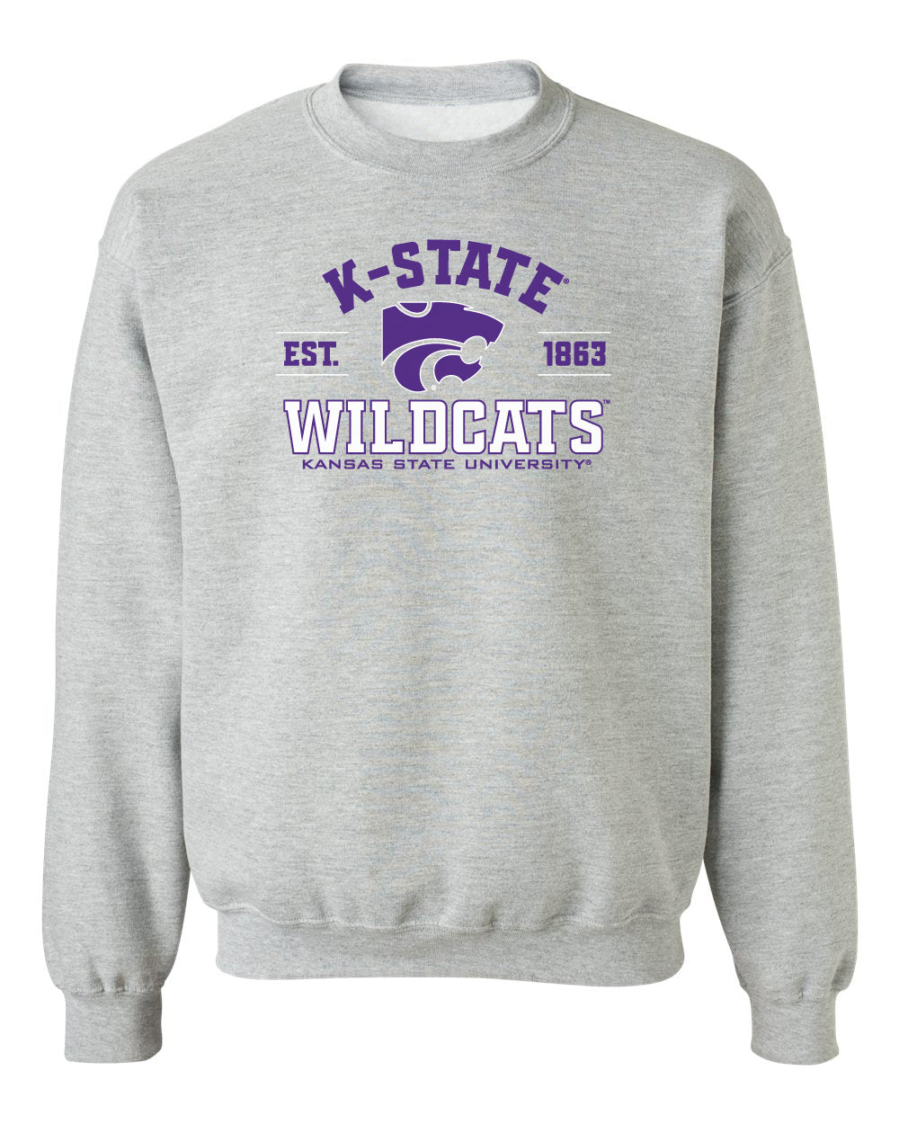 K-State Wildcats Crewneck Sweatshirt - Arch K-State Wildcats