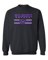 K-State Wildcats Crewneck Sweatshirt - Wildcats Stripe Powercat