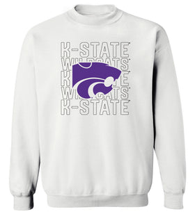 K-State Wildcats Crewneck Sweatshirt - Powercat Overlay